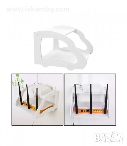 СТЕННА ЕТАЖЕРКА И ПОСТАВКА ЗА РУТЕР - код 2811, снимка 5 - Други стоки за дома - 33917106