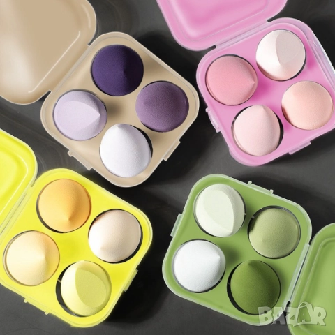 Комплект от 4 бр. тампони за нанасяне на грим  , снимка 7 - Комплекти и лотове - 51802230