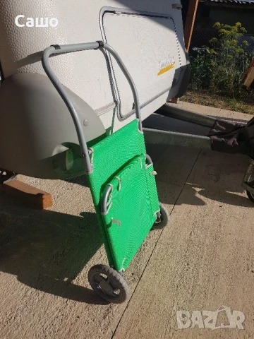 Шезлонг количка згъваем на колела, снимка 4 - Къмпинг мебели - 50750508