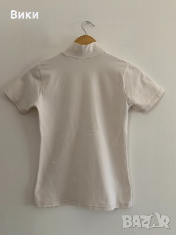 Бяла дамска тениска