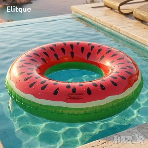 Надуваем пояс Диня 120 см – здрав PVC, атрактивен летен дизайн за плаж и басейн, снимка 3 - Други стоки за дома - 54219630