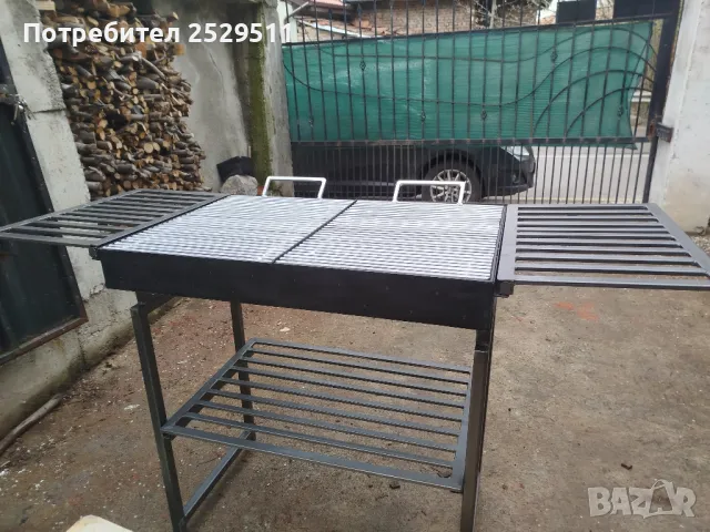 Барбекю голямо скара 90*60 общо 160 широко масивно 65кг разглобява се , снимка 1