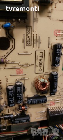 Платка POWER SUPPLY 17PW06-2 060411 V1 for Crown 26914 for , дисплей HT260WXC-200, снимка 3 - Части и Платки - 40818833