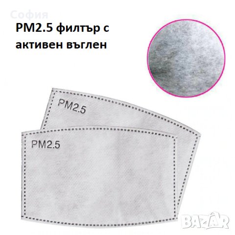 Нови филтри с активен въглен за маски за деца и възрастни за многократна употреба РМ 2.5 НАЛИЧНИ!!!