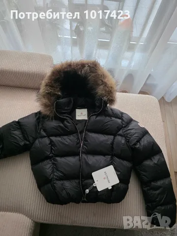 дамско яке Moncler с естествен пух от лисица