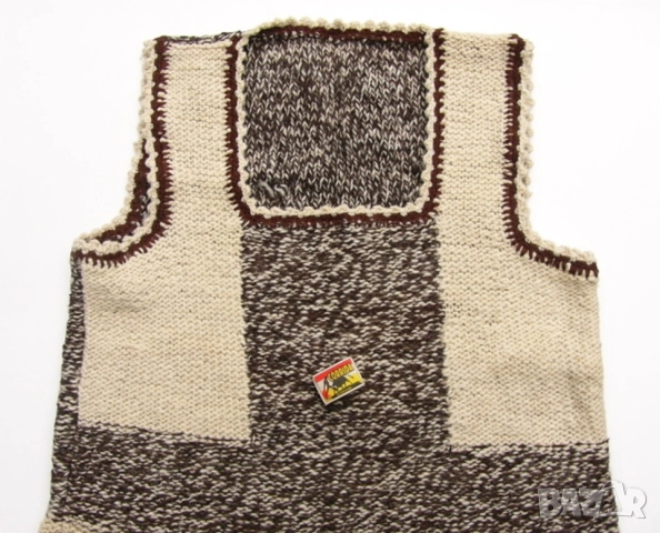 НОВ Класическа Българска Зимна Плетена Рокля без Ръкави СУКМАН L÷XXXL Носия НРБ Плетиво Вълна БАРТЕР, снимка 2 - Сукмани - 52096978