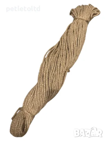 Въже конопено Ф 4 мм (50 метра)