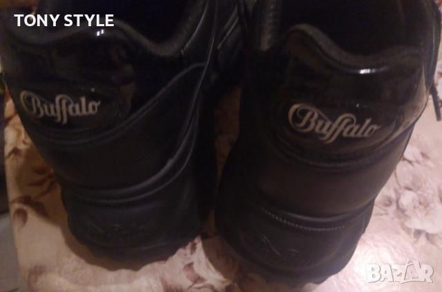 BUFFALO LONDON Оригинал Нови Мъжки Високи Кожени Сникърси 44 , снимка 14 - Маратонки - 51629495