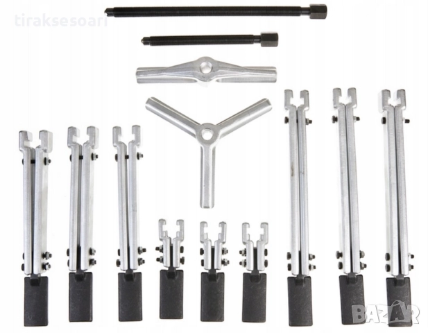 Комплект за избиване на лагери HAWEK HW-1131 – 13 части, професионален сепараторен комплект, снимка 5 - Други инструменти - 52459678