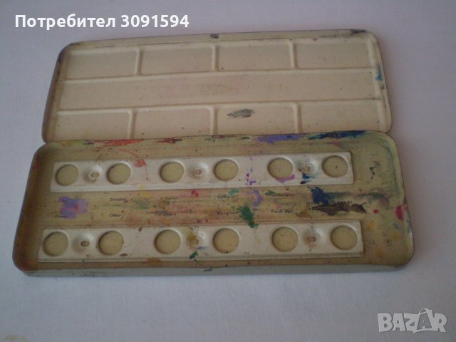 Винтидж немски VARIA Кутия за акварелни бои тенекиен германия, снимка 12 - Антикварни и старинни предмети - 37237711
