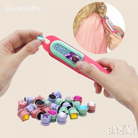 Детски комплект за красота с мъниста и аксесоари за коса, снимка 4 - Други - 38264668