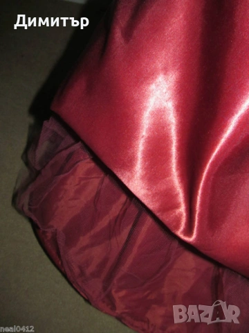 Рокля във викториански стил цвят вишна, снимка 16 - Рокли - 54242954