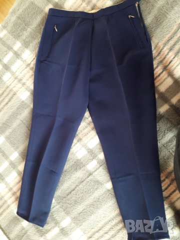 Тъмносин дамски клин с ципове нов