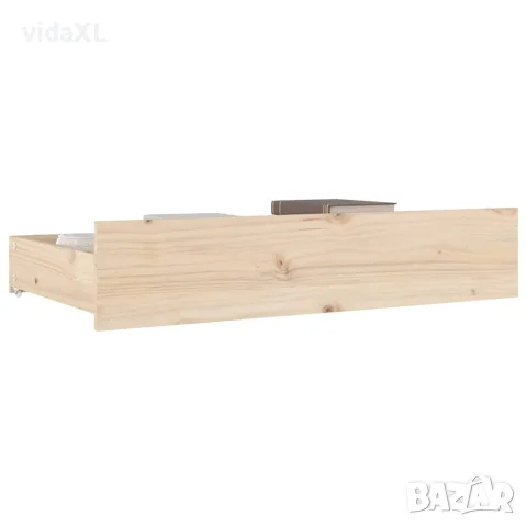 vidaXL Чекмеджета за легло, 4 бр, бор масив, снимка 6 - Ракли - 56147925