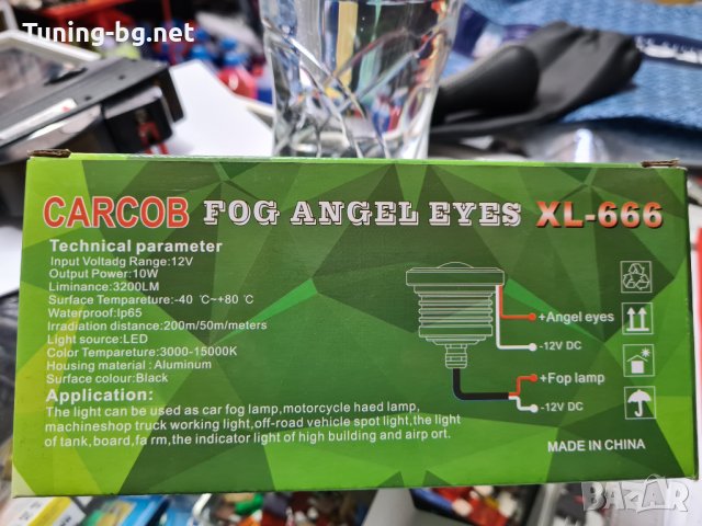 Лед халогени с лупи и ангелски очи за дневни светлини- 3 размера 65мм/75мм/85мм, снимка 2 - Аксесоари и консумативи - 31338641