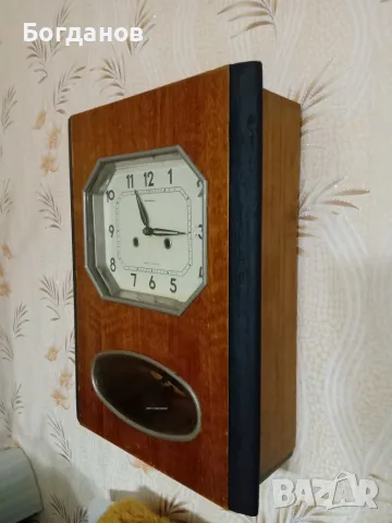 "ЯНТЪР" СТЕНЕН РАБОТЕЩ ЧАСОВНИК MADE IN USSR, снимка 3 - Стенни часовници - 55896309