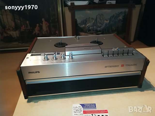 PHILIPS-4404 СТЕРЕО РОЛКОВ МАГНЕТОФОН, снимка 3 - Аудиосистеми - 29113206