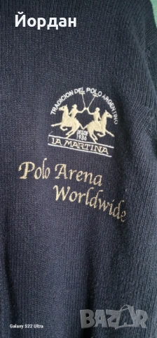 Мъжки пуловер – жилетка с цип – LA MARTINA . размер – L, снимка 3 - Пуловери - 53358555