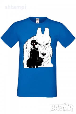 Мъжка тениска Princess Mononoke,Анимация,игра,Празник,Повод, снимка 4 - Тениски - 37951020