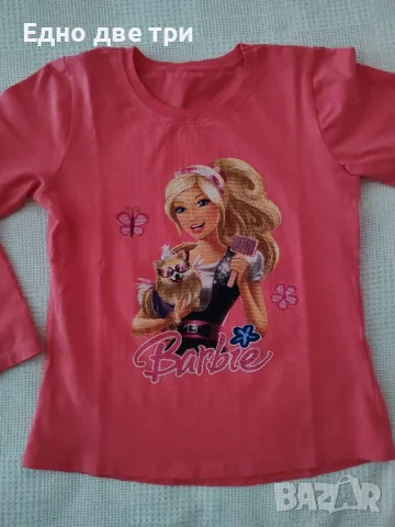 Barbie  детски блузки и детски клинчета 128 см. 8г., снимка 4 - Детски комплекти - 49753556