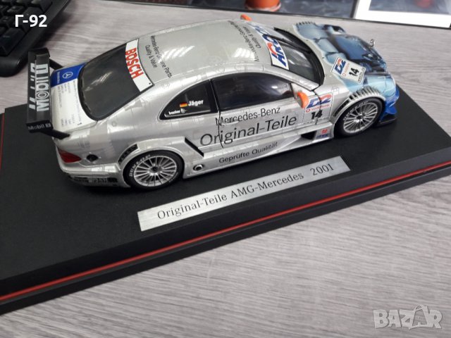 B66962136**DTM-AMG-CLK-2001**NEU**MERCEDES**КОЛЕКЦИОНЕРСКИ МОДЕЛ ** Наличен**, снимка 5 - Части - 37059119