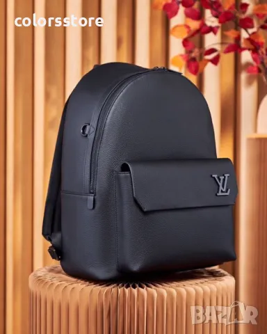 Черна раница  LV /VL63z, снимка 4 - Раници - 49932975