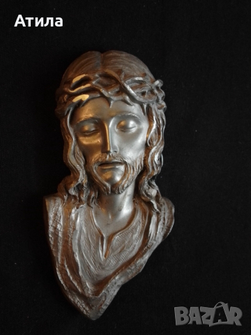 Исус Христос релеф метал, снимка 2 - Антикварни и старинни предмети - 52679710