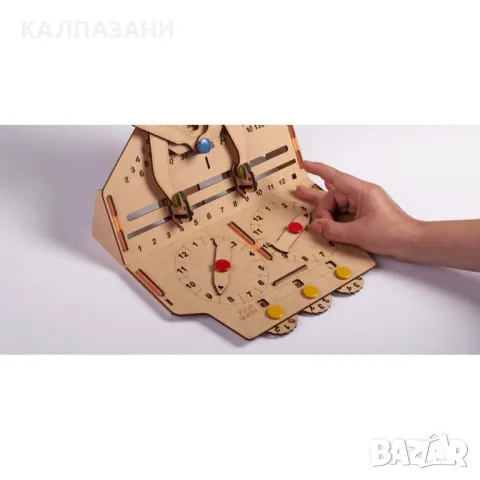 Машина за умножение- Направи си сам! Сглобяем дървен конструктор. STEM / DYI комплект за деца N003, снимка 3 - Игри и пъзели - 50218039