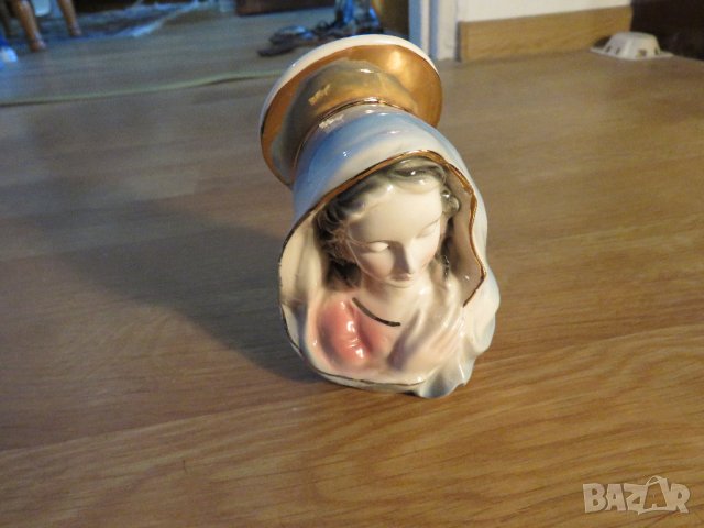 Старинна порцеланова фигура Богородица, Дева Мария, Светата майка, майката на Исус - нека Светата ма, снимка 3 - Антикварни и старинни предмети - 34452888
