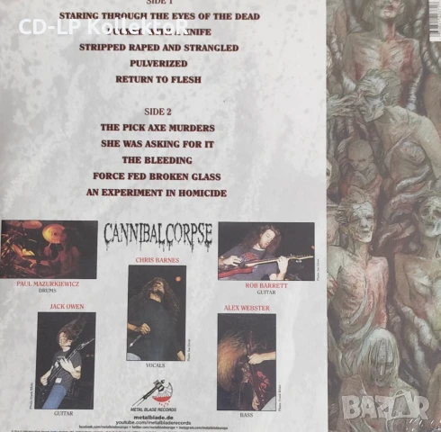 Нов Vinyl (Cannibal Corpse ‎- The Bleeding), снимка 2 - Грамофонни плочи - 51000278