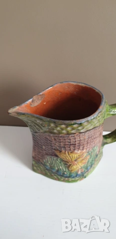 Стара керамична кана, снимка 4 - Антикварни и старинни предмети - 54313860