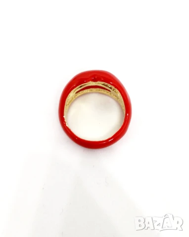 Пръстен червени устни, снимка 3 - Пръстени - 51022450