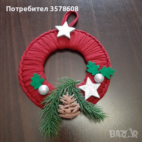 Коледен венец, снимка 3 - Декорация за дома - 38990730
