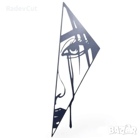 Метална стенна декорация – “Сълзи в геометрия”