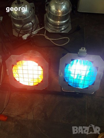 Ретро алуминиеви сценични прожектори    5/4, снимка 2 - Друга електроника - 29804540