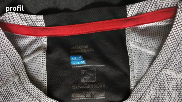 Salomon Trail Runner мъжка тениска S/M, снимка 5 - Тениски - 49824886