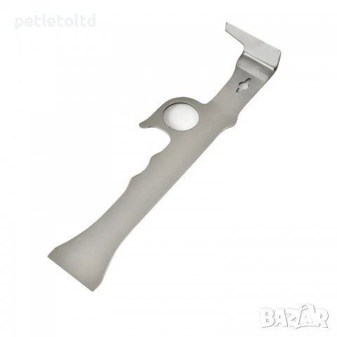 Рамкоповдигач професионален, извит, с ухо INOX, снимка 2 - За пчели - 40142629