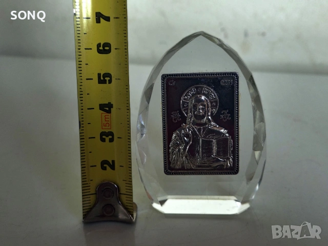Сребърна Иконка Исус Христос Пантократор (Вседържител), снимка 6 - Икони - 54065110