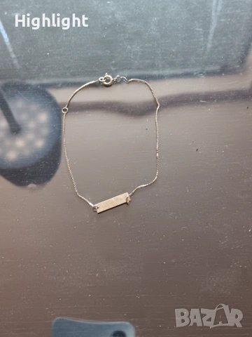 Дамска гривна, златна (14К, 0.56г), снимка 2 - Гривни - 53110960