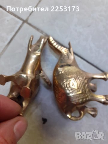 Месингови слончета с по едно ухо, снимка 5 - Декорация за дома - 42036142