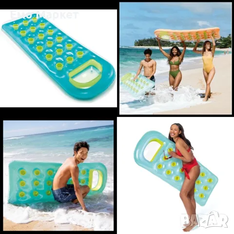 Отпуснете се и се наслаждавайте: Надуваем дюшек за вода Intex - вашата лична оазис от релаксация