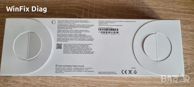 Apple Watch SE 3 44mm Midnight GPS Нов , снимка 3 - Смарт часовници - 56285413