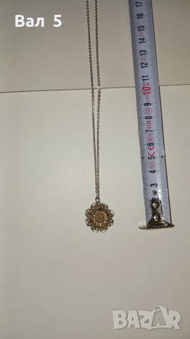 Красиво колие , медальон - СРЕБРО , ФИЛИГРАН, снимка 3 - Антикварни и старинни предмети - 51723560