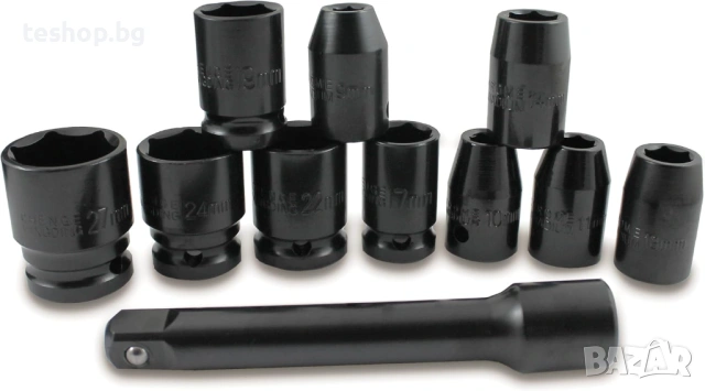 Гайковерт пневматичен BITUXX 16 части с транспортен калъф за смяна на гуми, снимка 4 - Винтоверти - 53302656