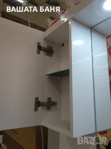 Промоция на нов ПВЦ шкаф с огледало  150.00лв, снимка 3 - Шкафове - 47873728