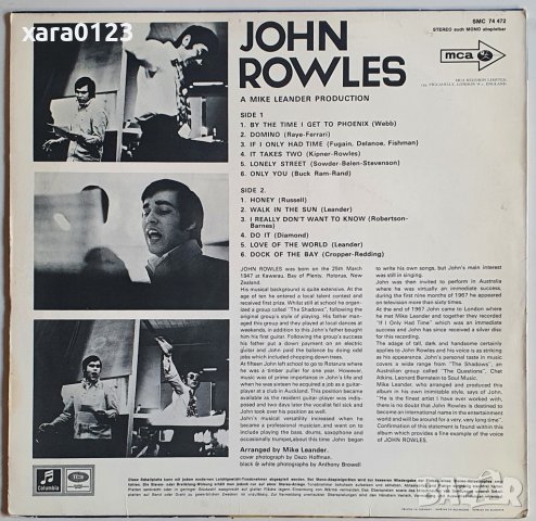 John Rowles – John Rowles, снимка 2 - Грамофонни плочи - 37450859