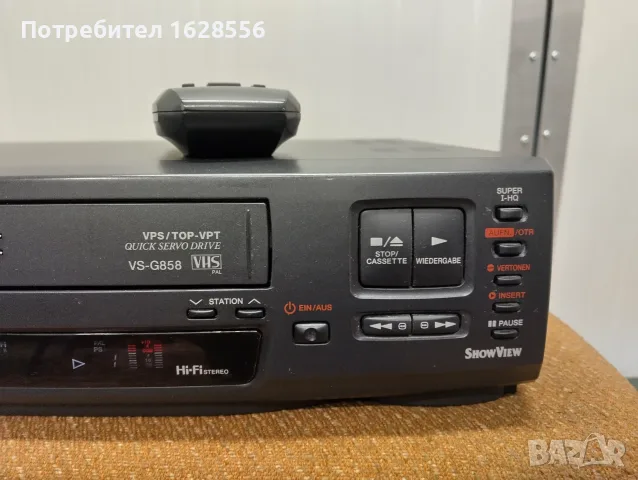 Akai hi-fi stereo VHS video VS-G858, снимка 4 - Декове - 56106346