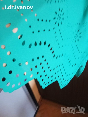 зелена туника с рязана бродерия , снимка 4 - Туники - 54095684