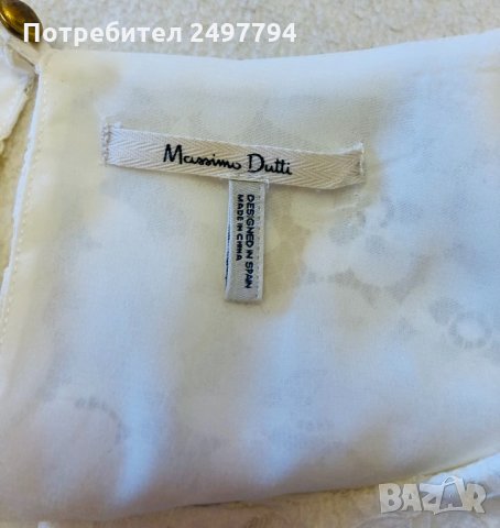 Дантелена блуза Massimo Dutti, снимка 3 - Корсети, бюстиета, топове - 34068888