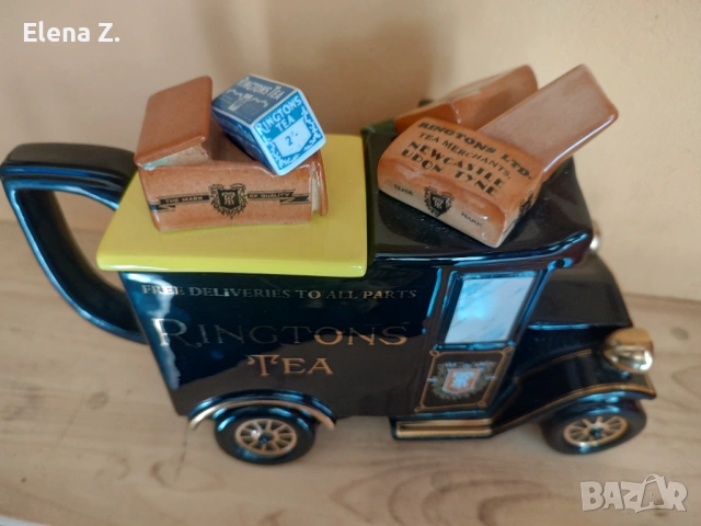 Рядък колекционерски чайник камионче с порцелан Ringtons Cardew, снимка 10 - Други ценни предмети - 54142444